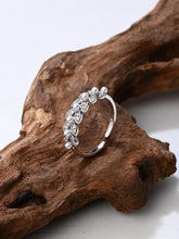 Crystal Petal Crown Ring – Silver