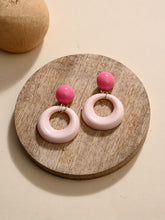 Blush Pink Swirl Earring