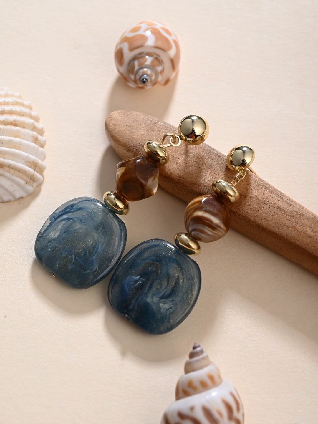 Azure Wave Drop Earring - Reenisaa