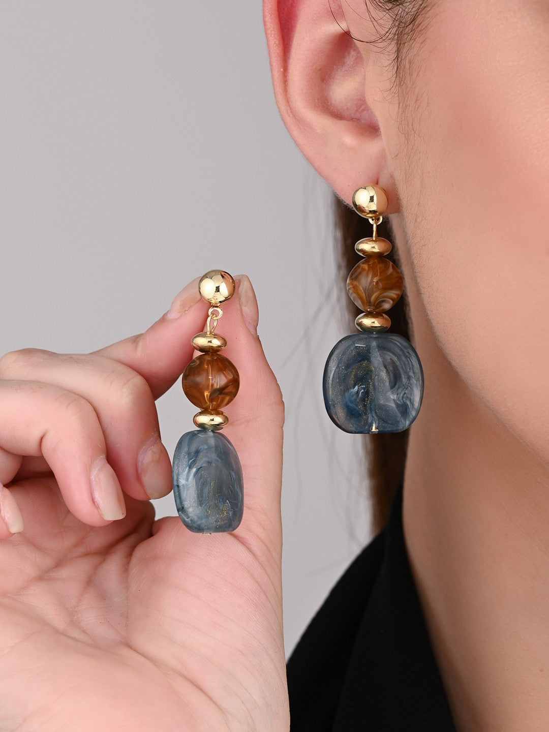Azure Wave Drop Earring - Reenisaa