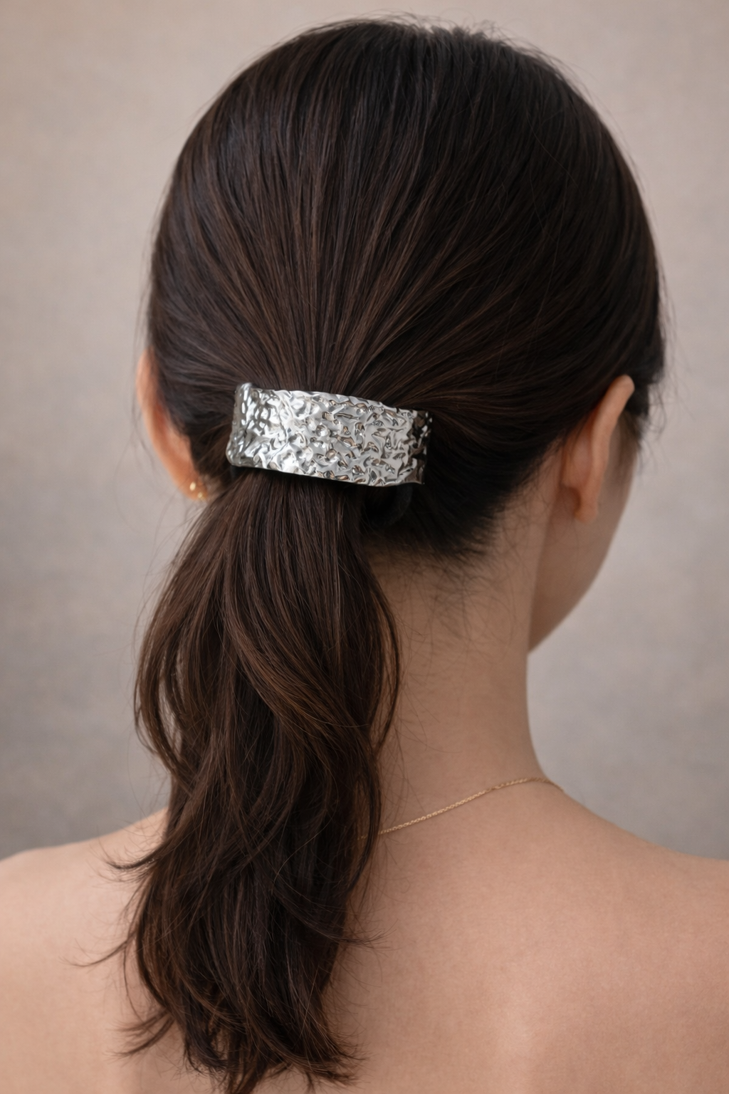 Silver Melt Luxe Hair Tie