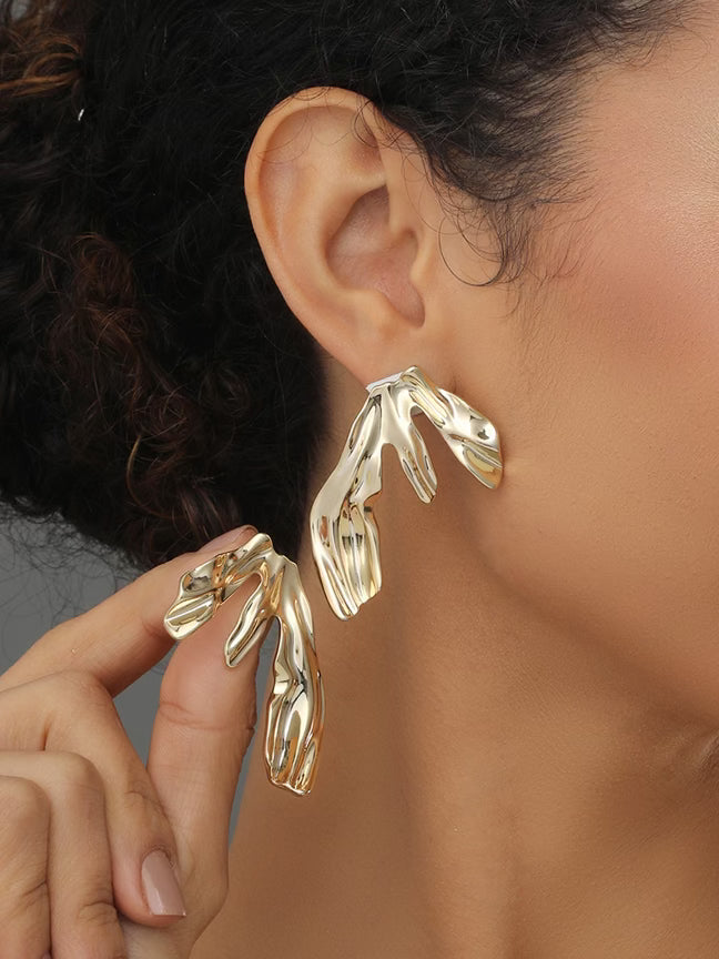 Vintage Gold Drop Earring - Reenisaa