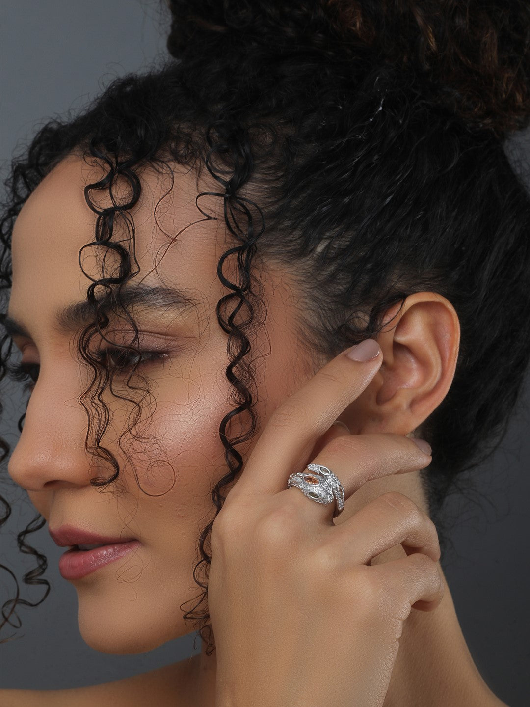 Serpent Shaped Adjustable Ring - Reenisaa