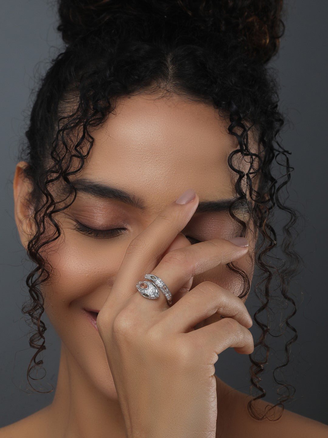 Serpent Shaped Adjustable Ring - Reenisaa
