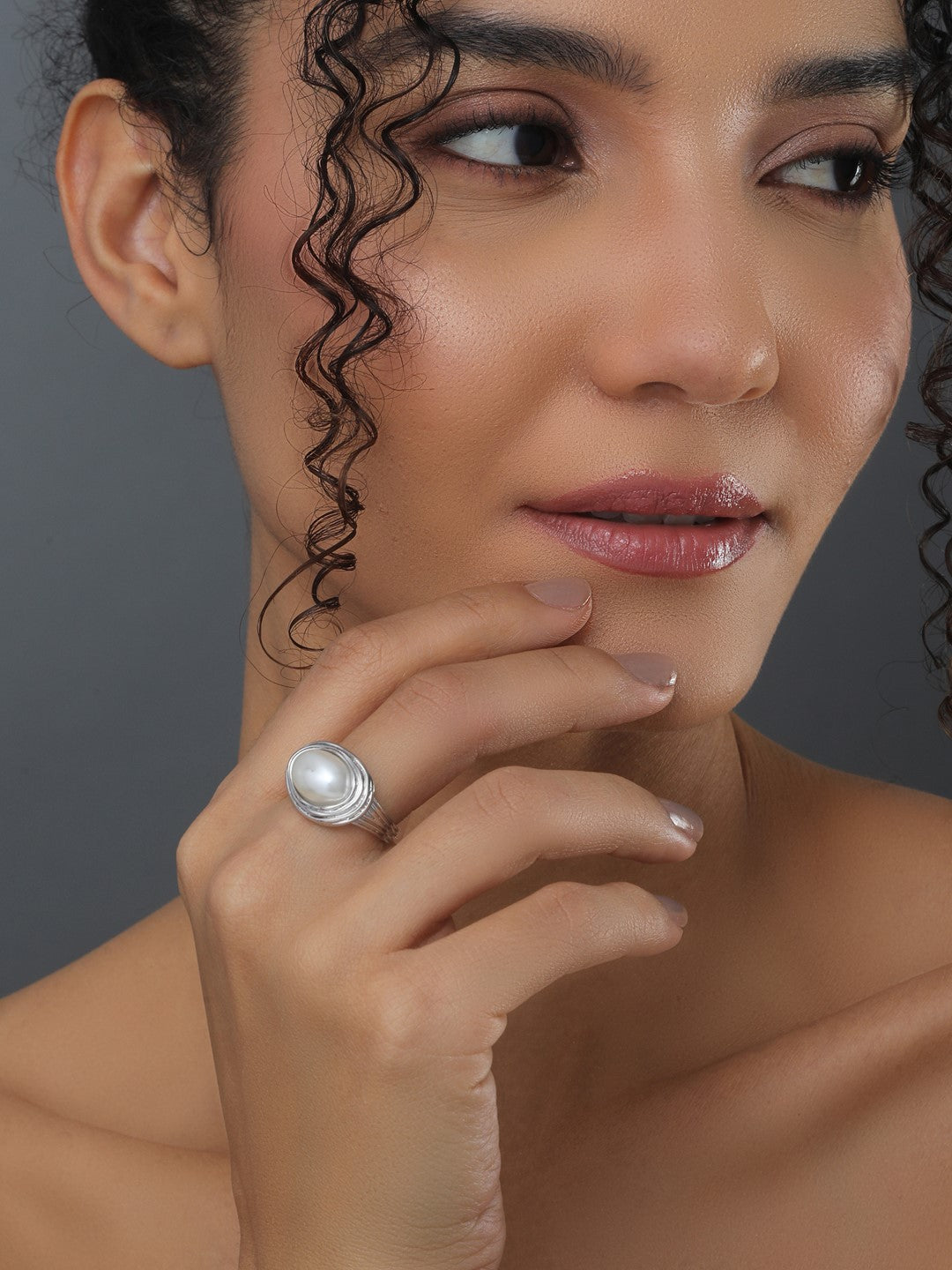 Silver Pearl Ring - Reenisaa