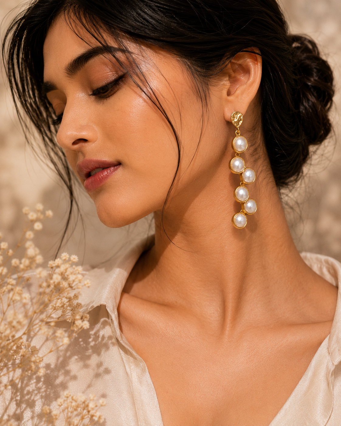 Luna Pearl Drop Earrings