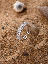 Baguette Luxe Adjustable Ring – Silver