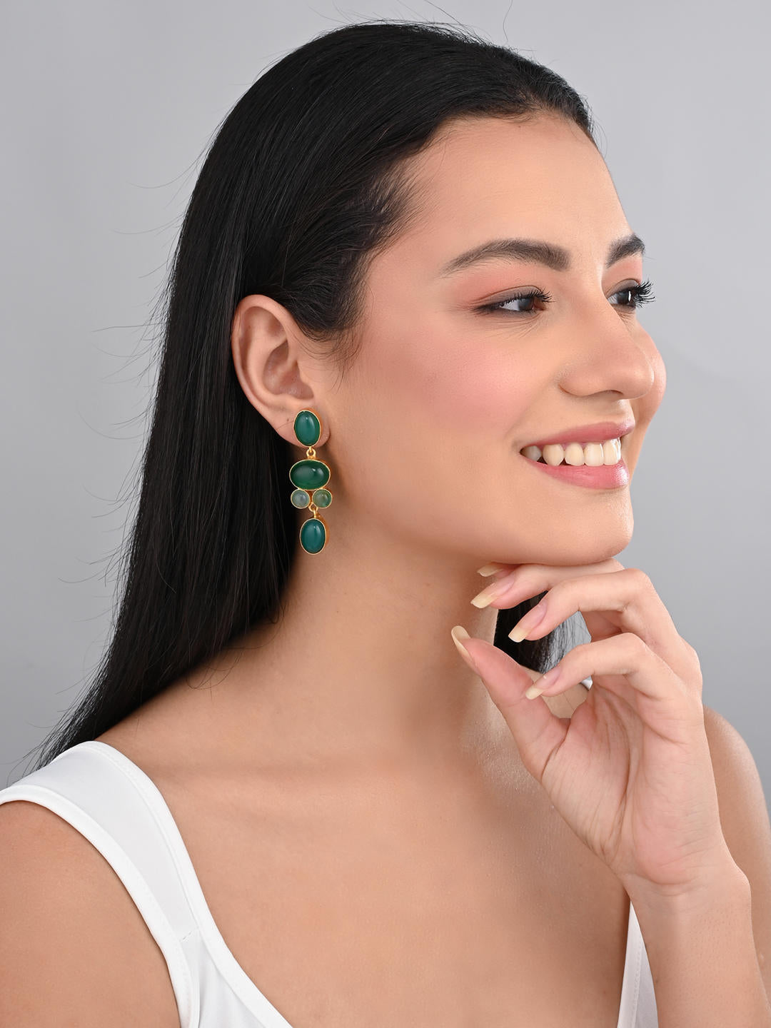 Emerald Tide Danglers - Reenisaa