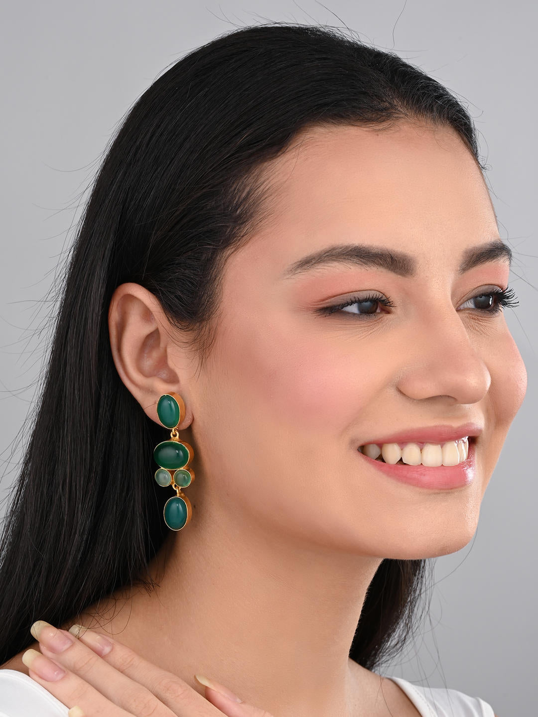 Emerald Tide Danglers - Reenisaa