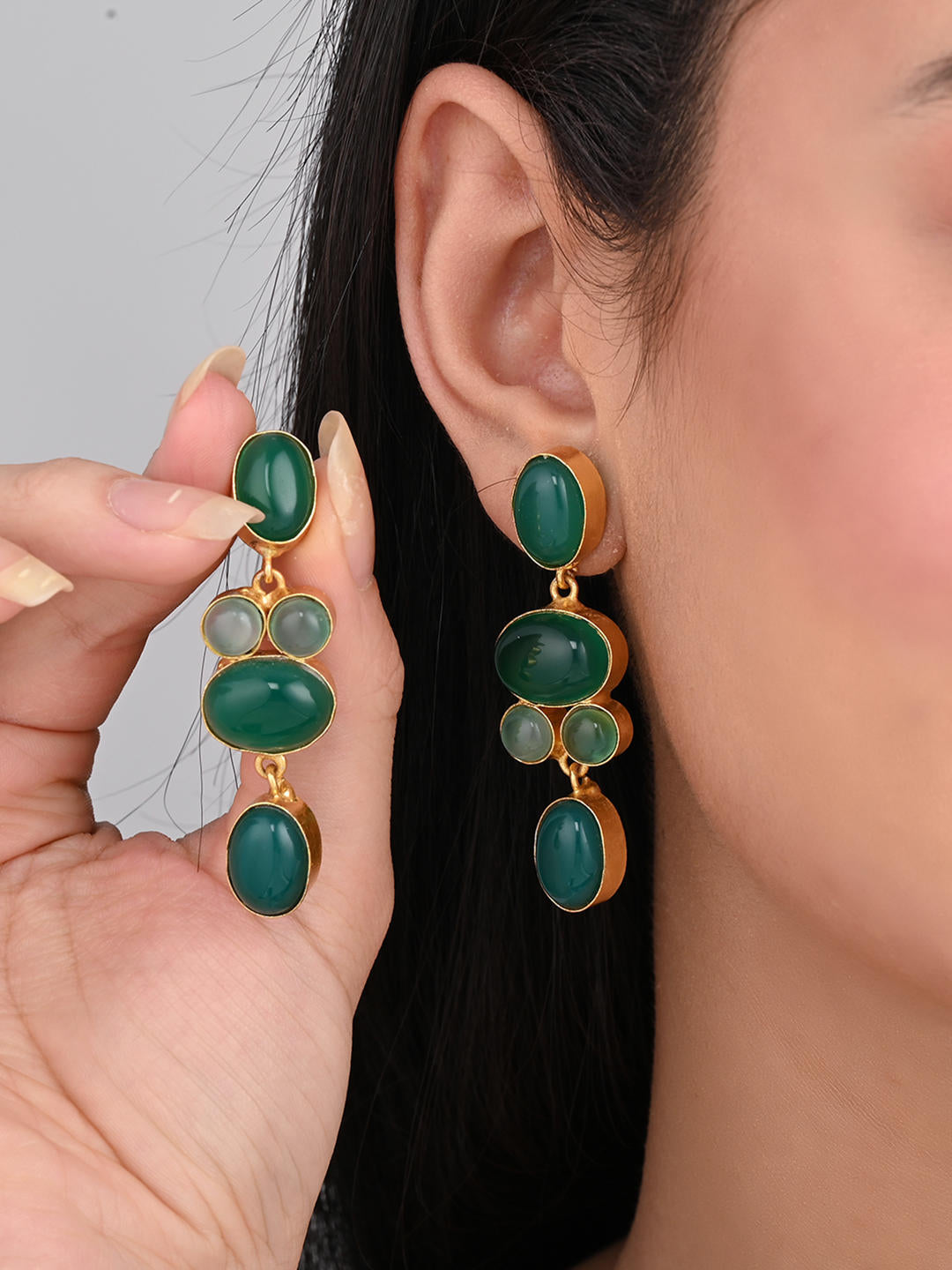 Emerald Tide Danglers - Reenisaa