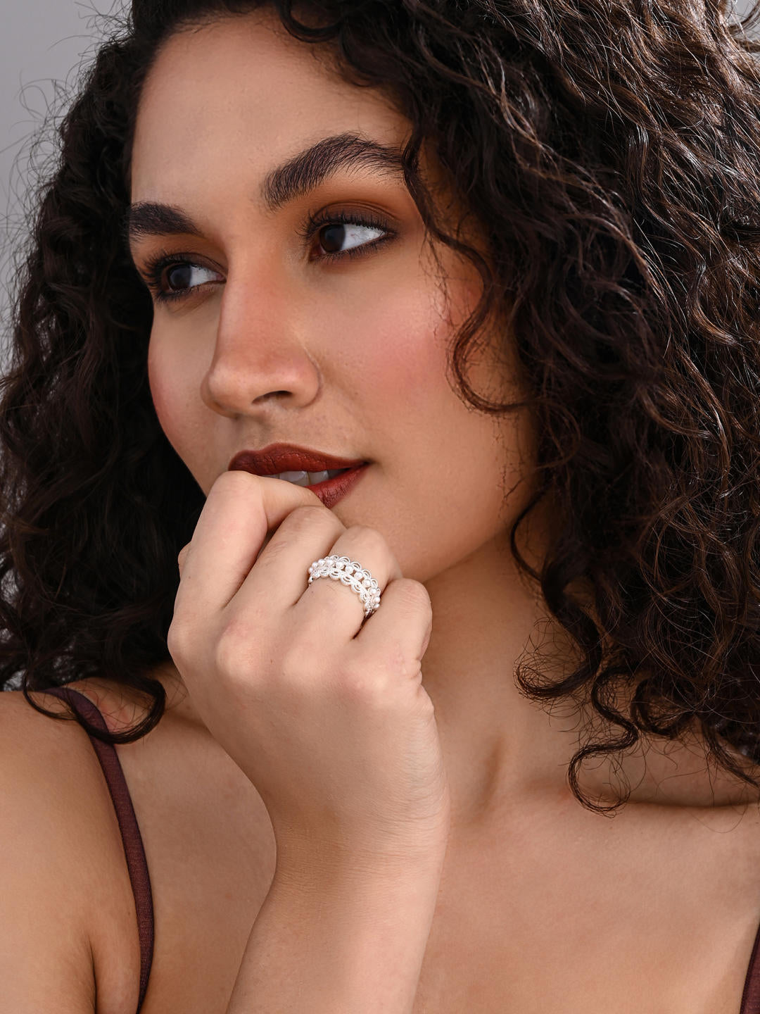 Pearl Lace Ring - Reenisaa