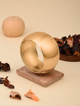 Classic Wide Gold-Tone Cuff Bracelet