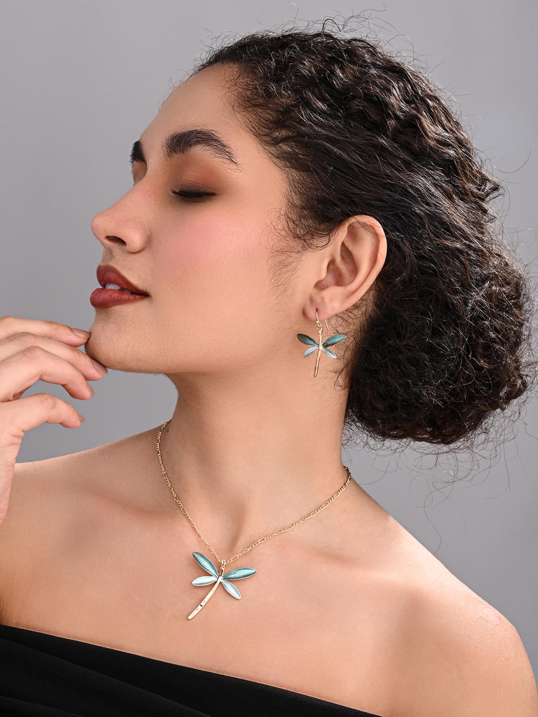 Mint Glow Dragonfly Set - Reenisaa