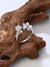 Blossom Duo Pearl Ring – Silver