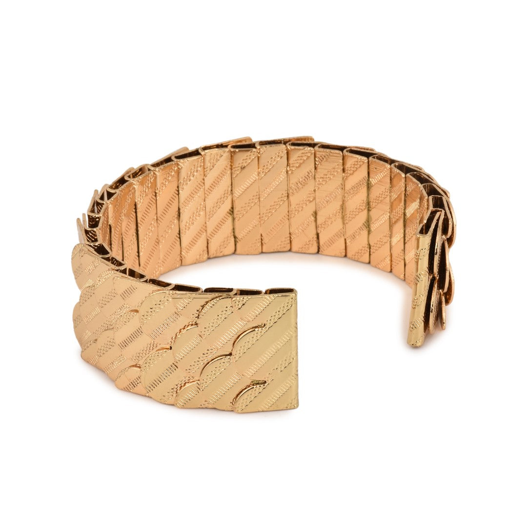 Layered Textured Gold Cuff