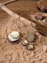 Brown Luna Eclipse Layered Pendant Necklace