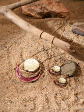 Pink Luna Eclipse Layered Pendant Necklace