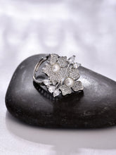 Moissanite Polki Embellished Kundan Ring