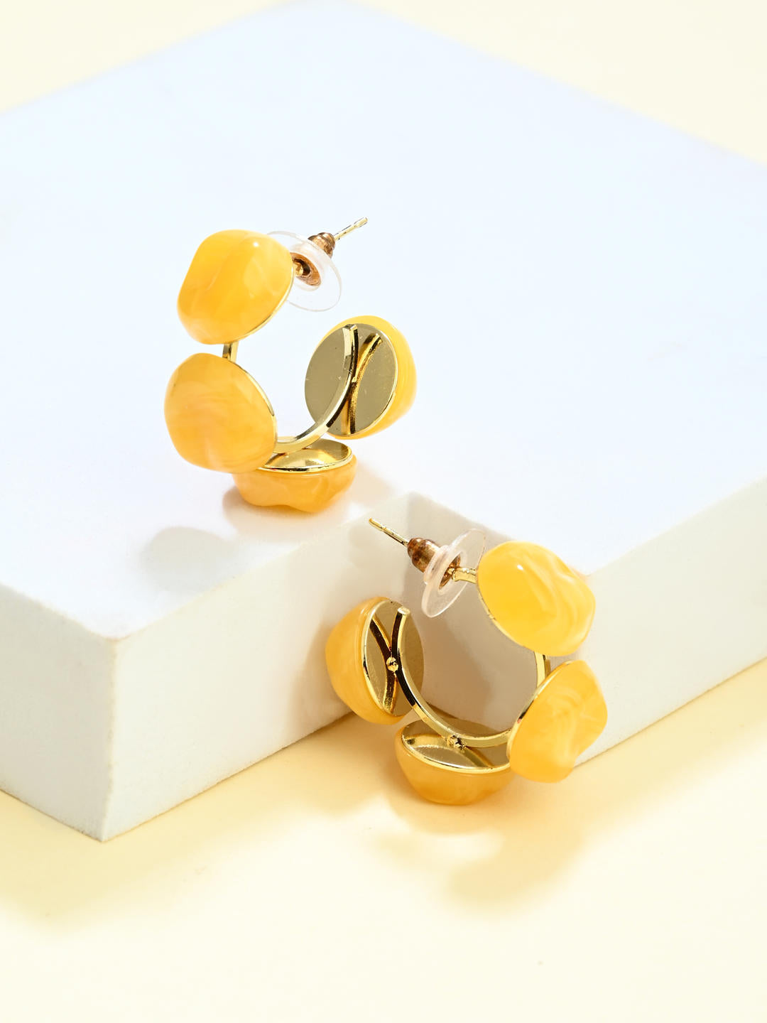 Mustard Bloom Earrings - Reenisaa