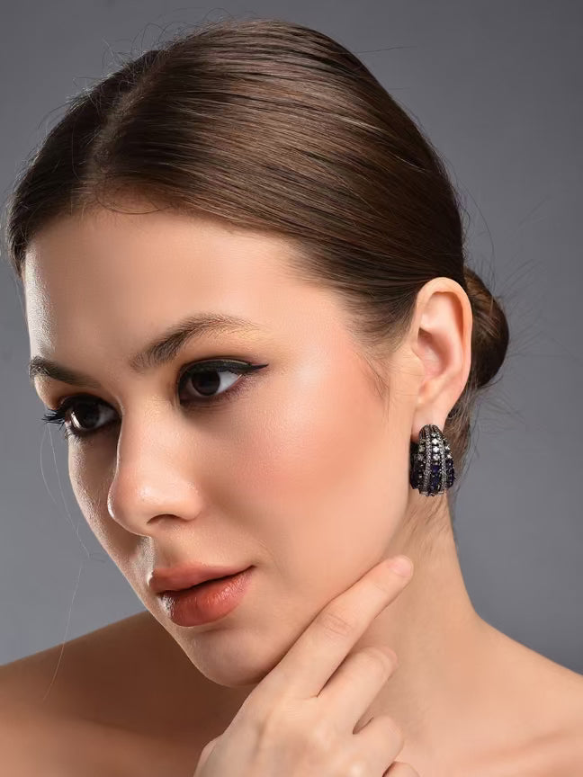Celestial Sapphire Hoop Earring - Reenisaa