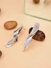 Silver Asymmetrical Earring