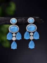 Dazzling Blue Dangler Earrings