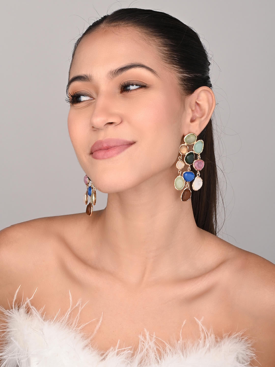 Boho Bloom Cascade Earrings - Reenisaa
