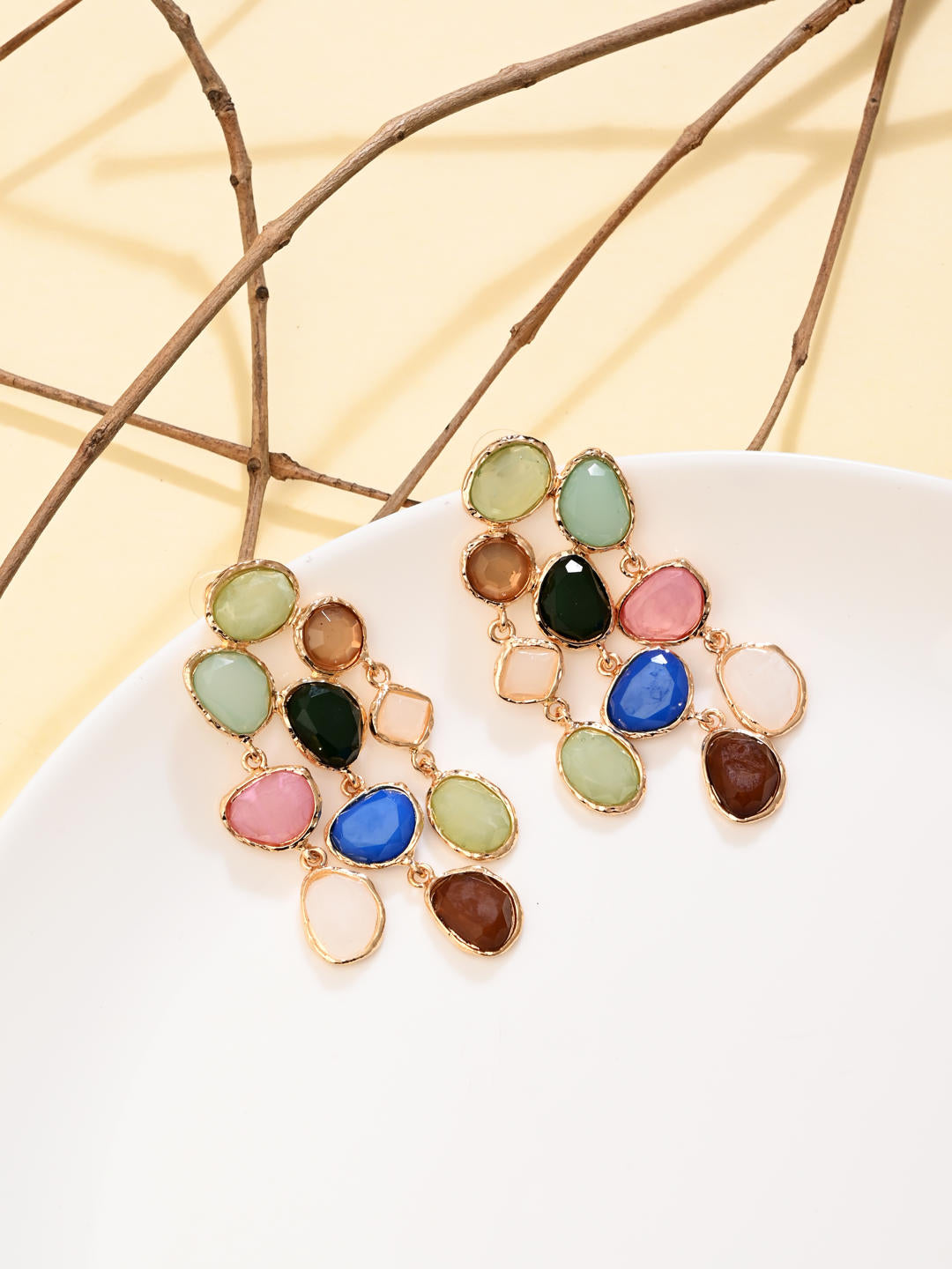 Boho Bloom Cascade Earrings - Reenisaa