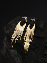 18k Gold Plated Cascade Fringe Hoop Earrings