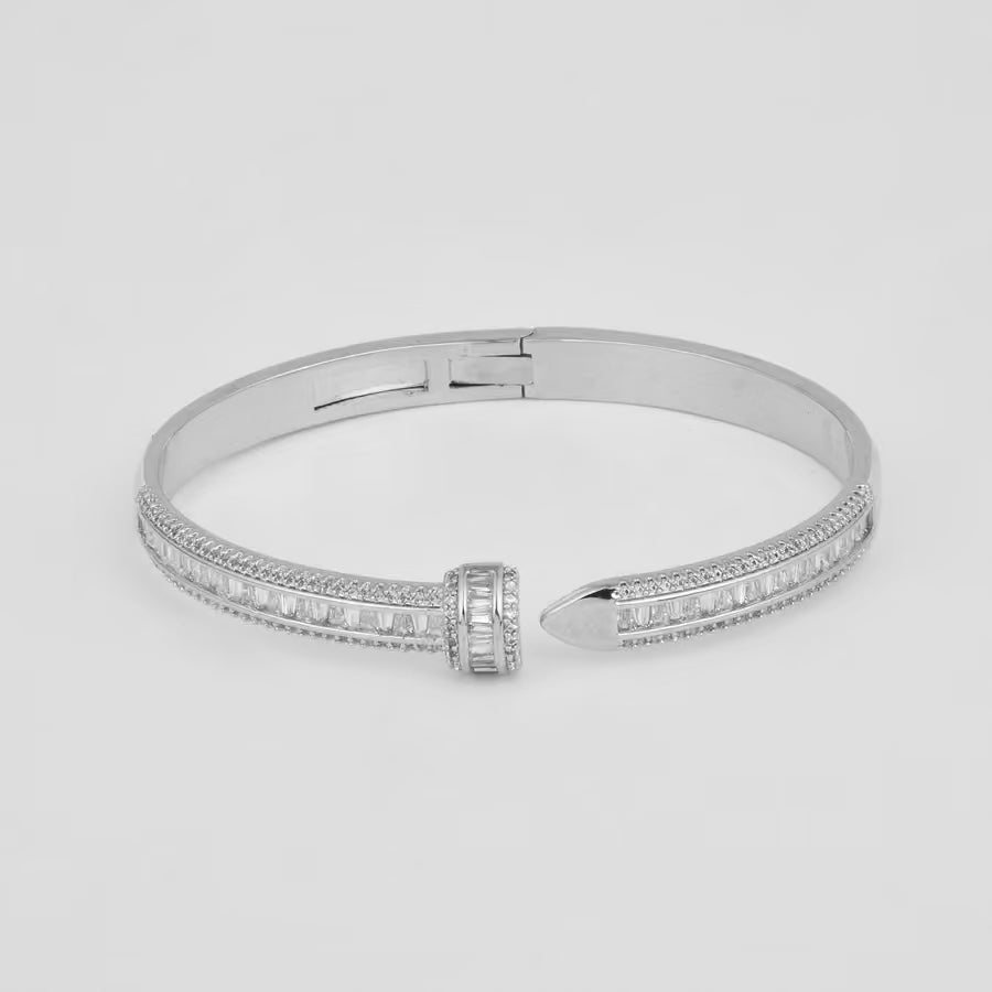 Baguette Luxe Open Cuff Bracelet - Reenisaa