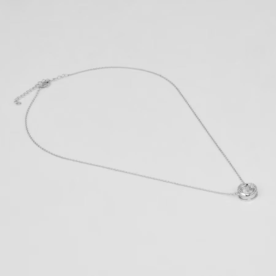 Rotating Stone Pendant Necklace