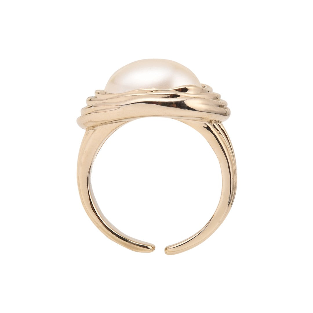 Gold Pearl Ring