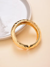 Uneven Textured Gold Bangle