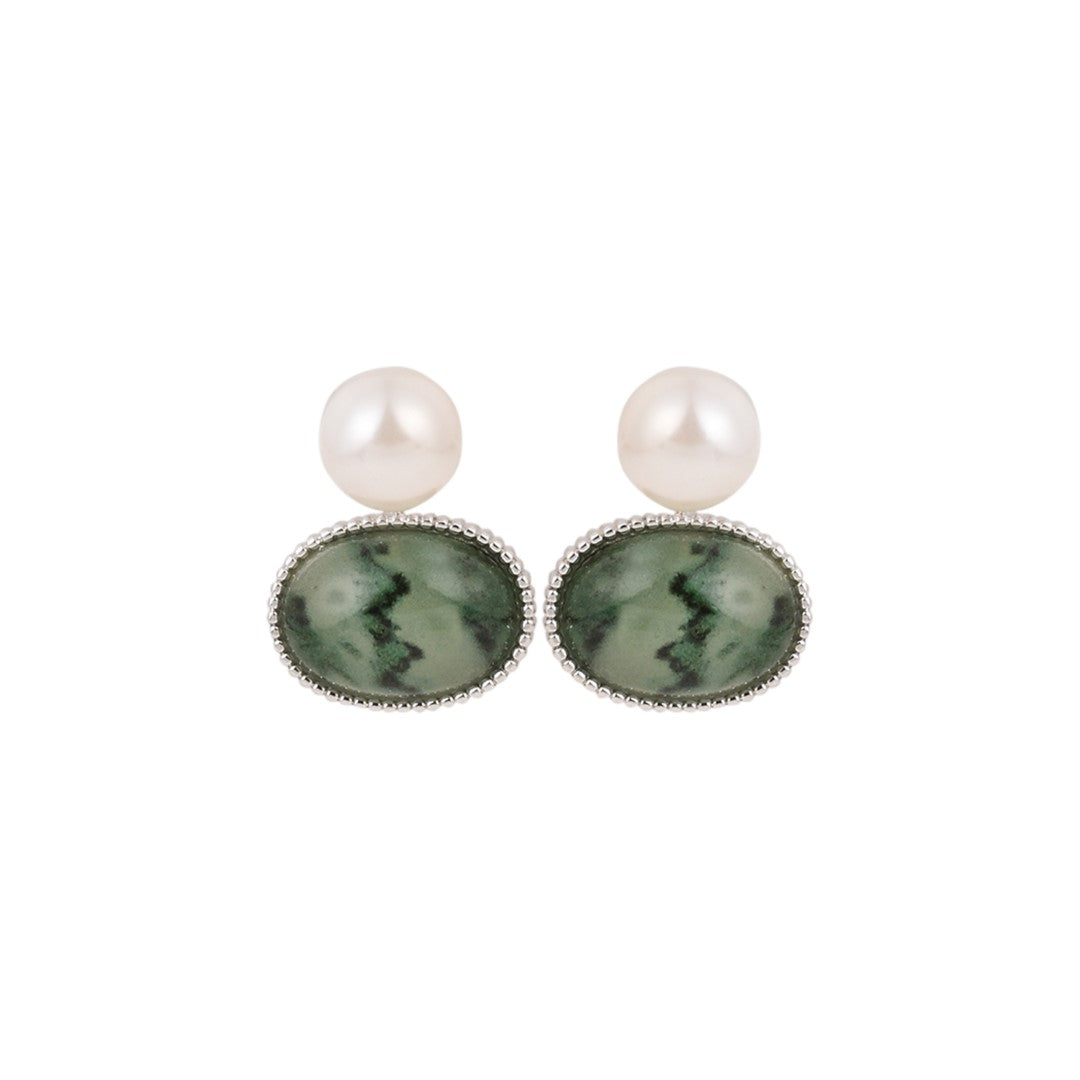 Green Drop Earring