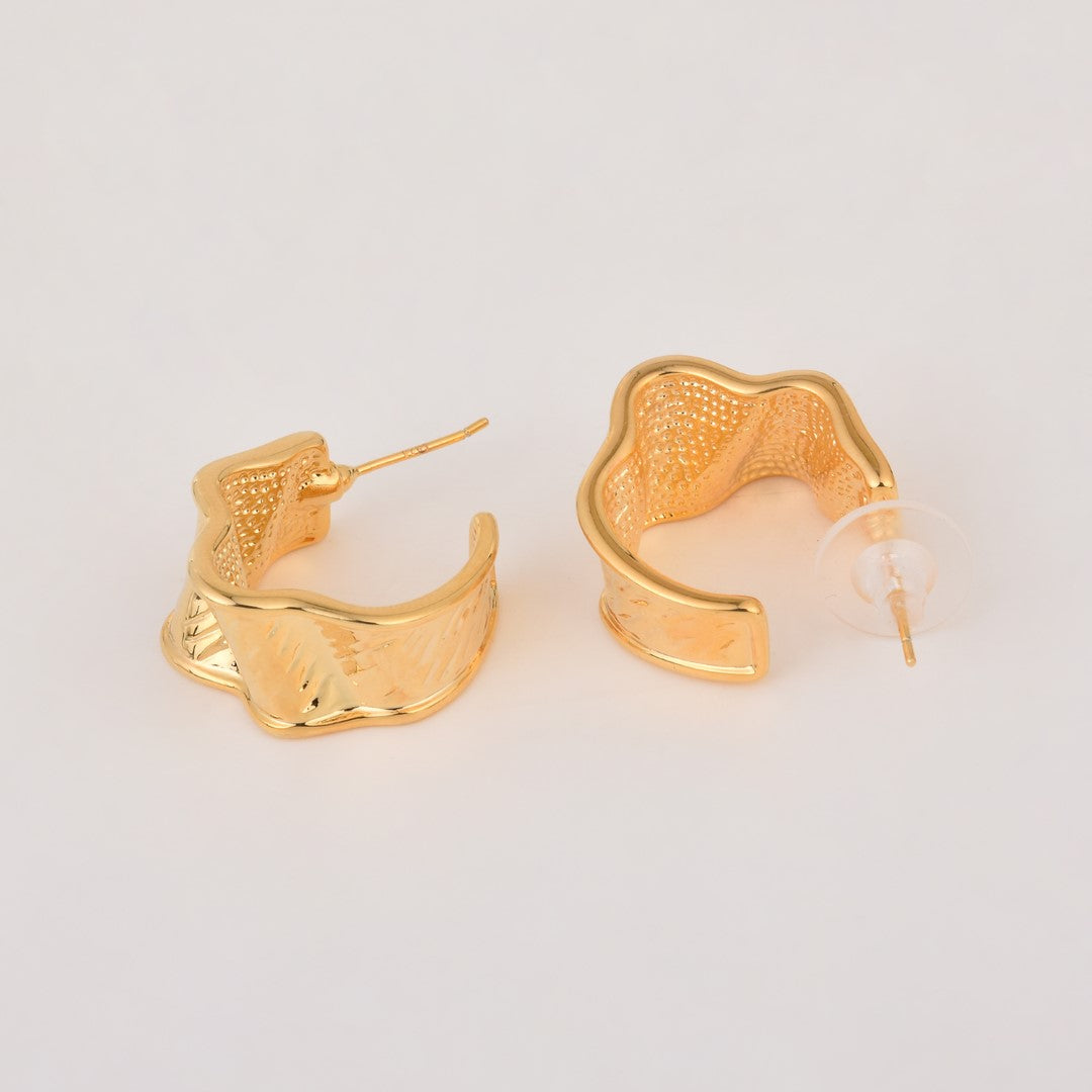 Gold Plated Classic Hoop