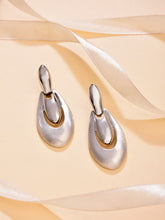 Silver Pear Shaped Drop Earring