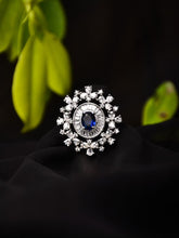 Snowflake Blue Ring