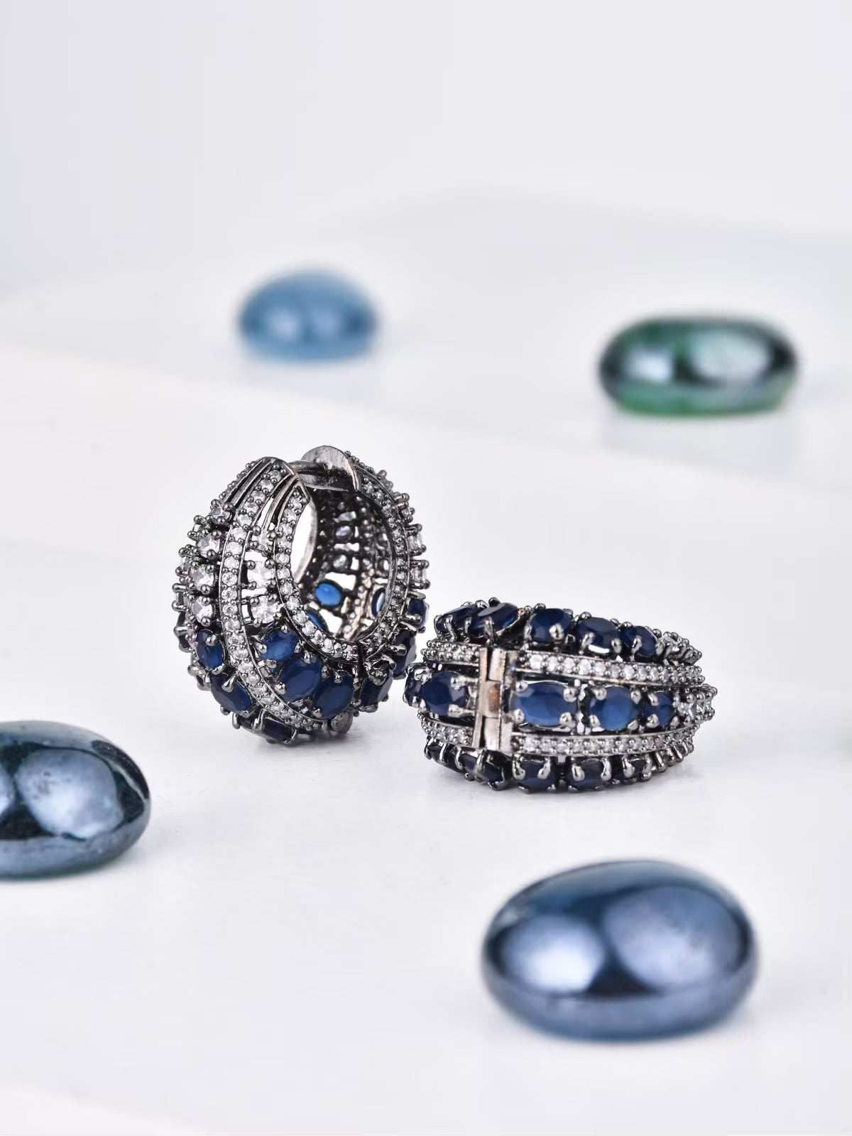 Celestial Sapphire Hoop Earring - Reenisaa