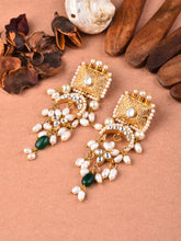 Gold Drop Earring with Pearl