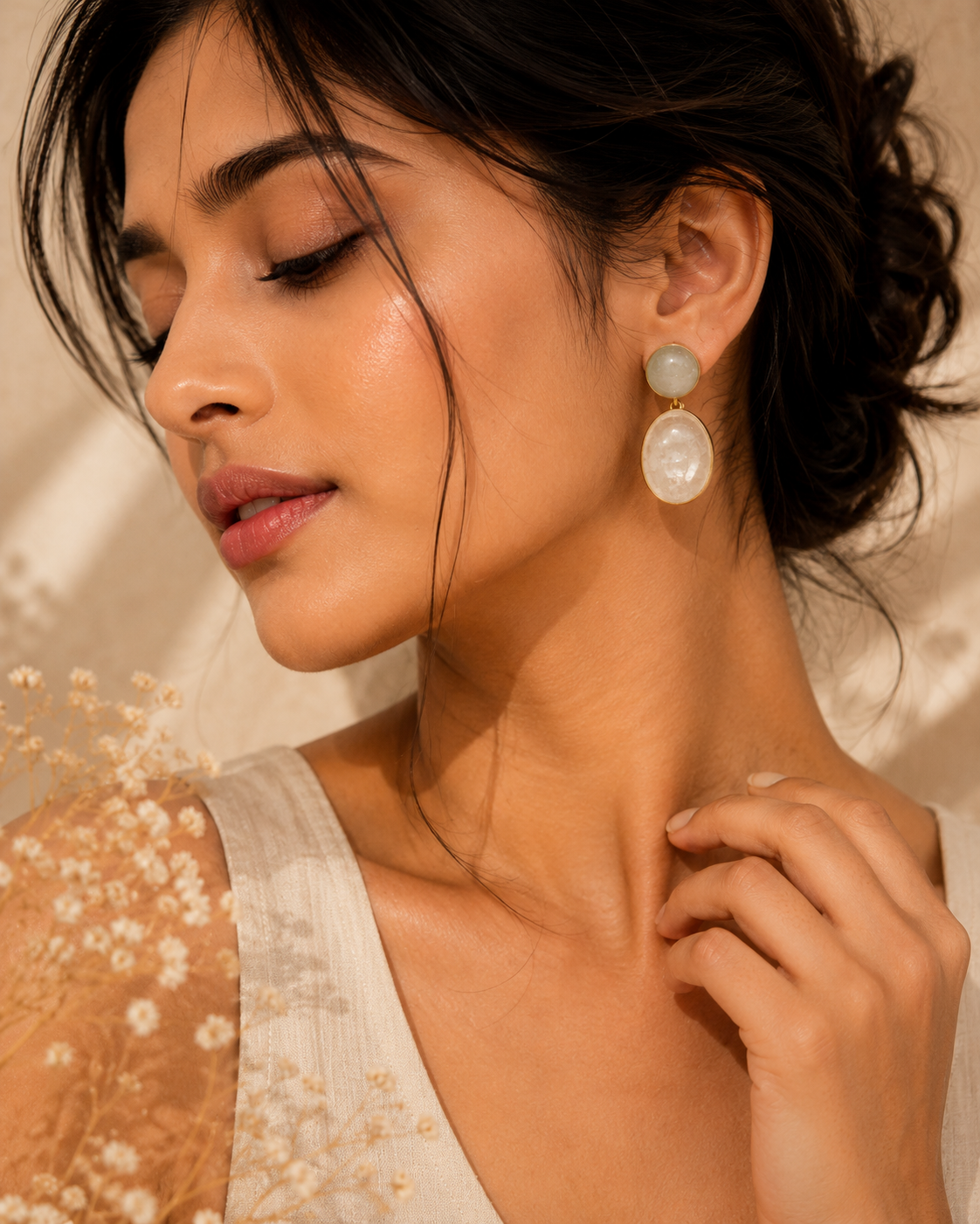 Celeste Glow Statement Earrings
