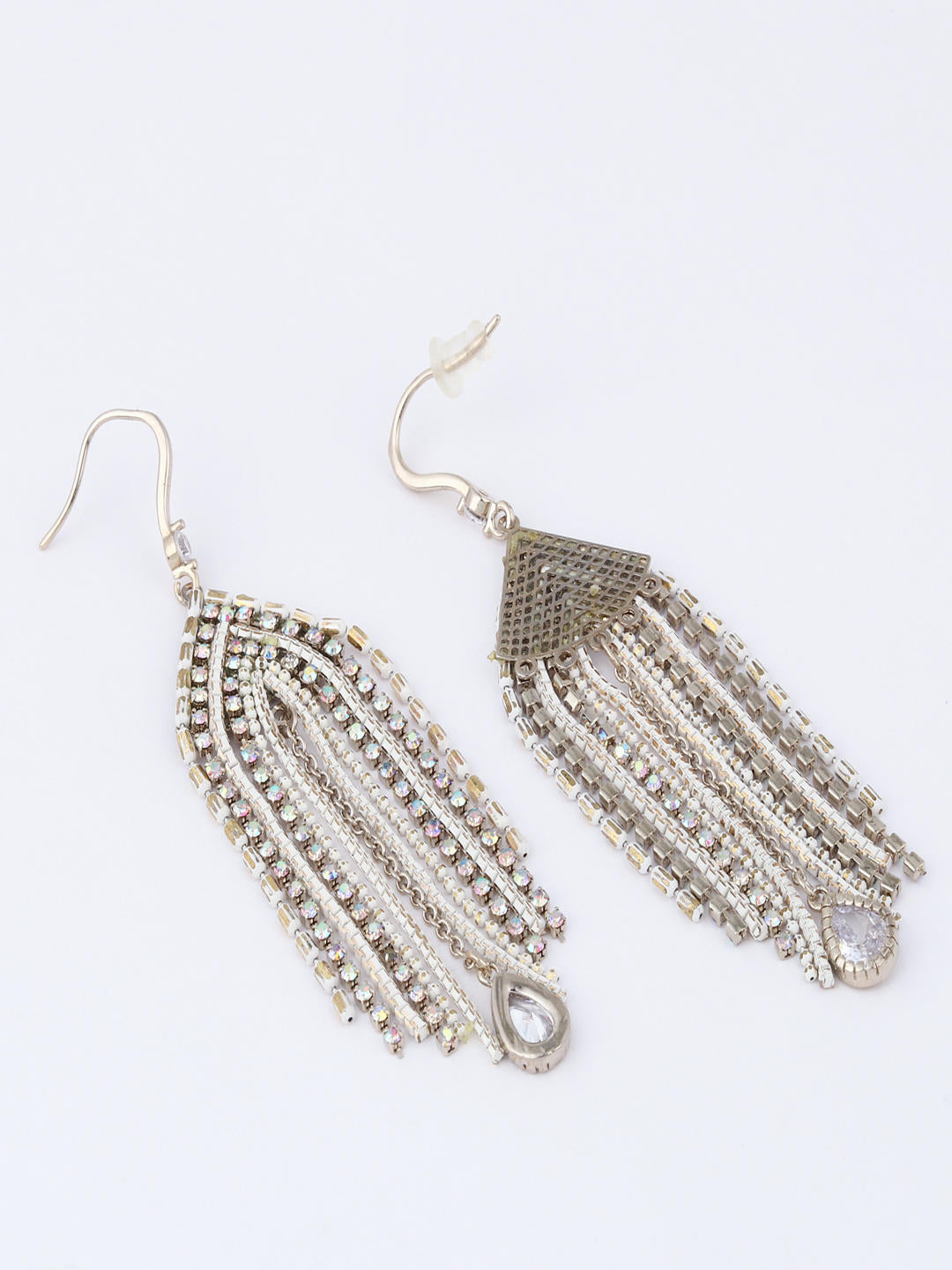Radiant Cascade Crystal Drop Earrings