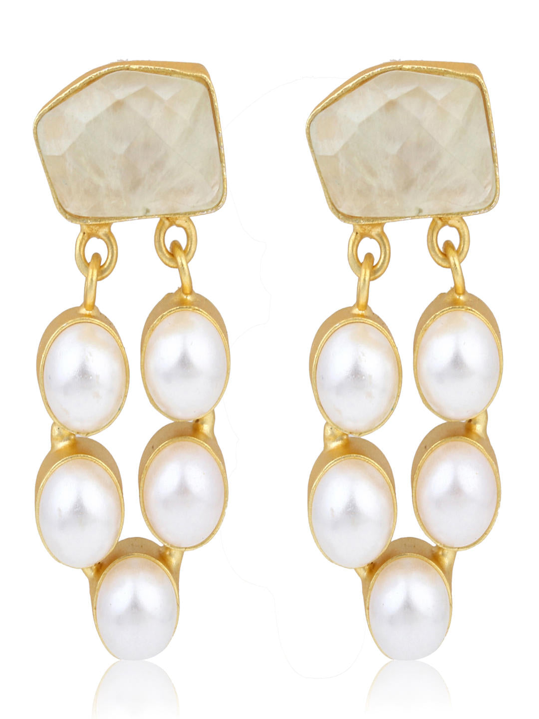 Multi-Pearl Cluster Earrings