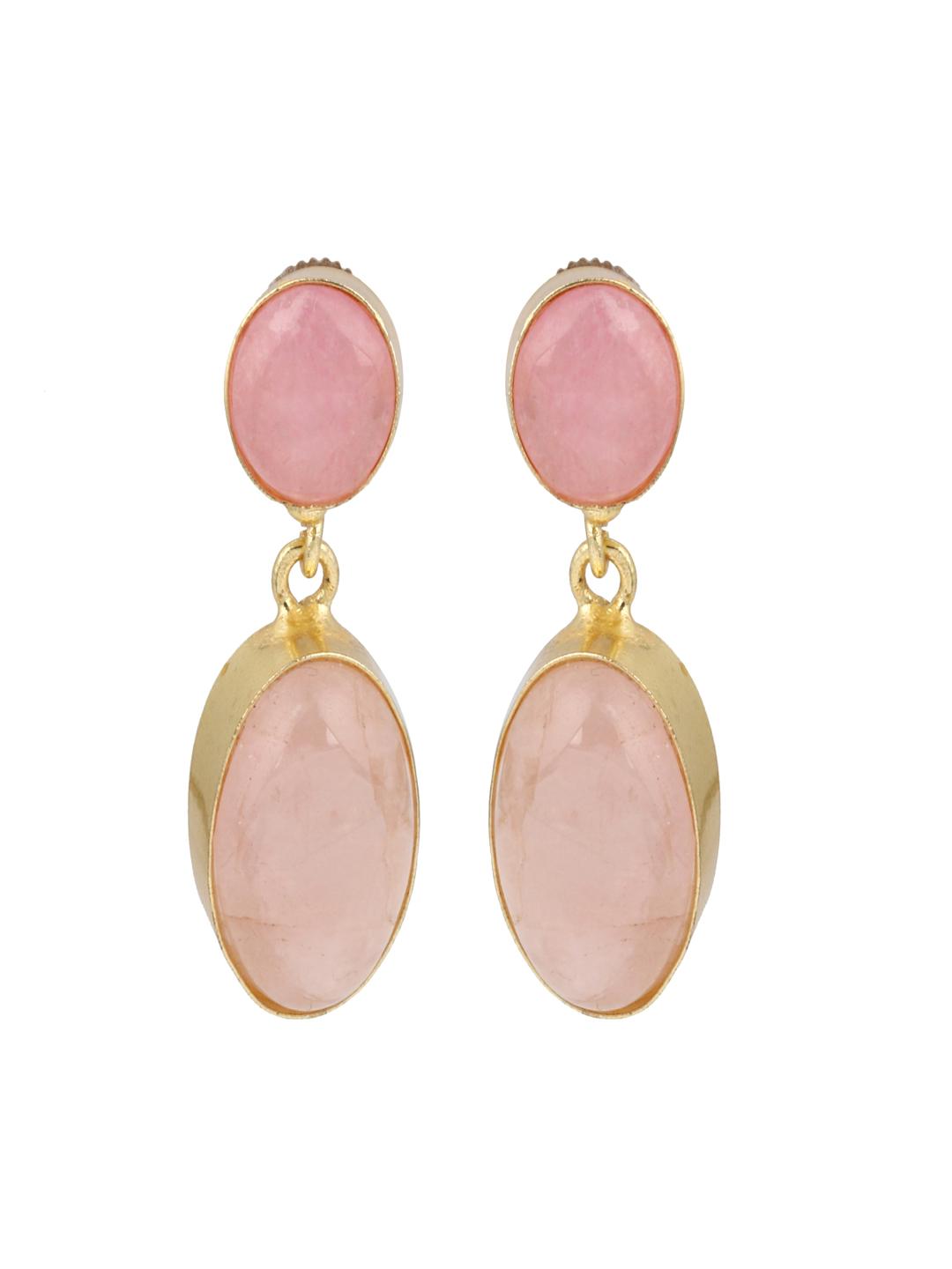 Rosé Glow Drop Earrings
