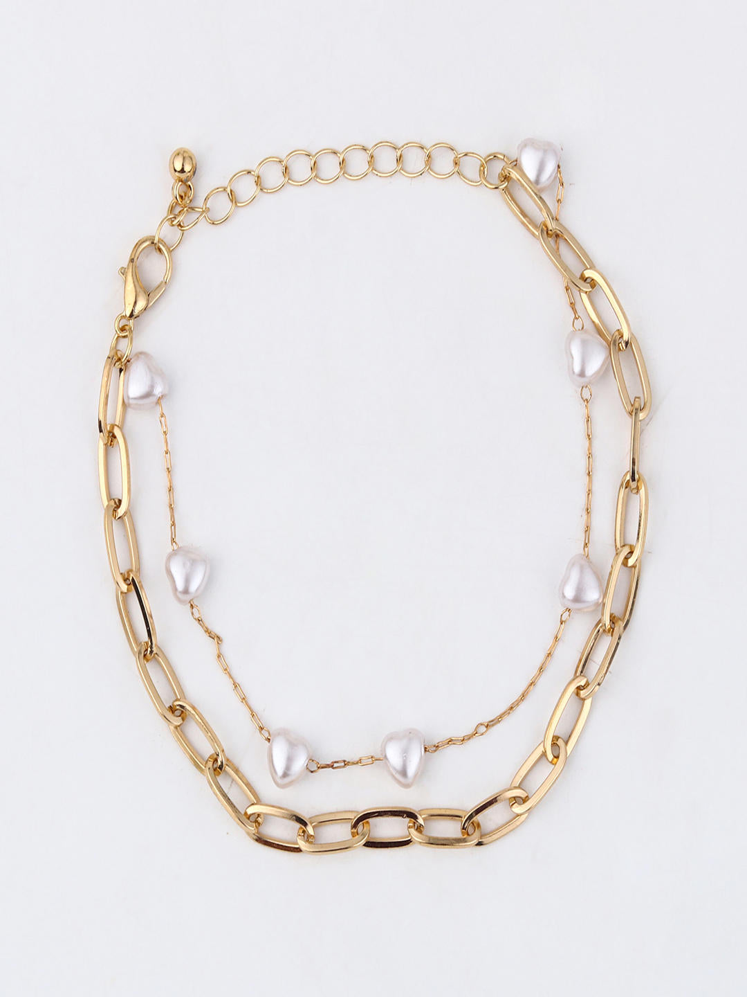 Luxe Loop Pearl Necklace and Bracelet Set