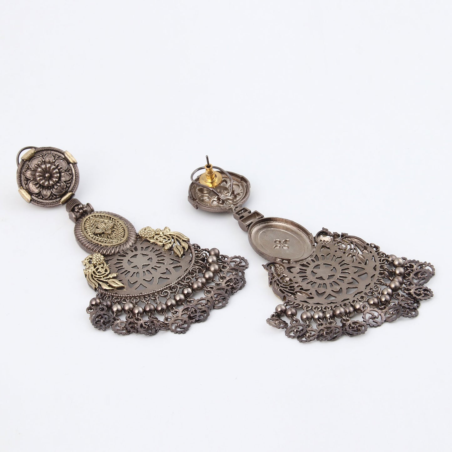 Oxidised Plated Dangler Earring
