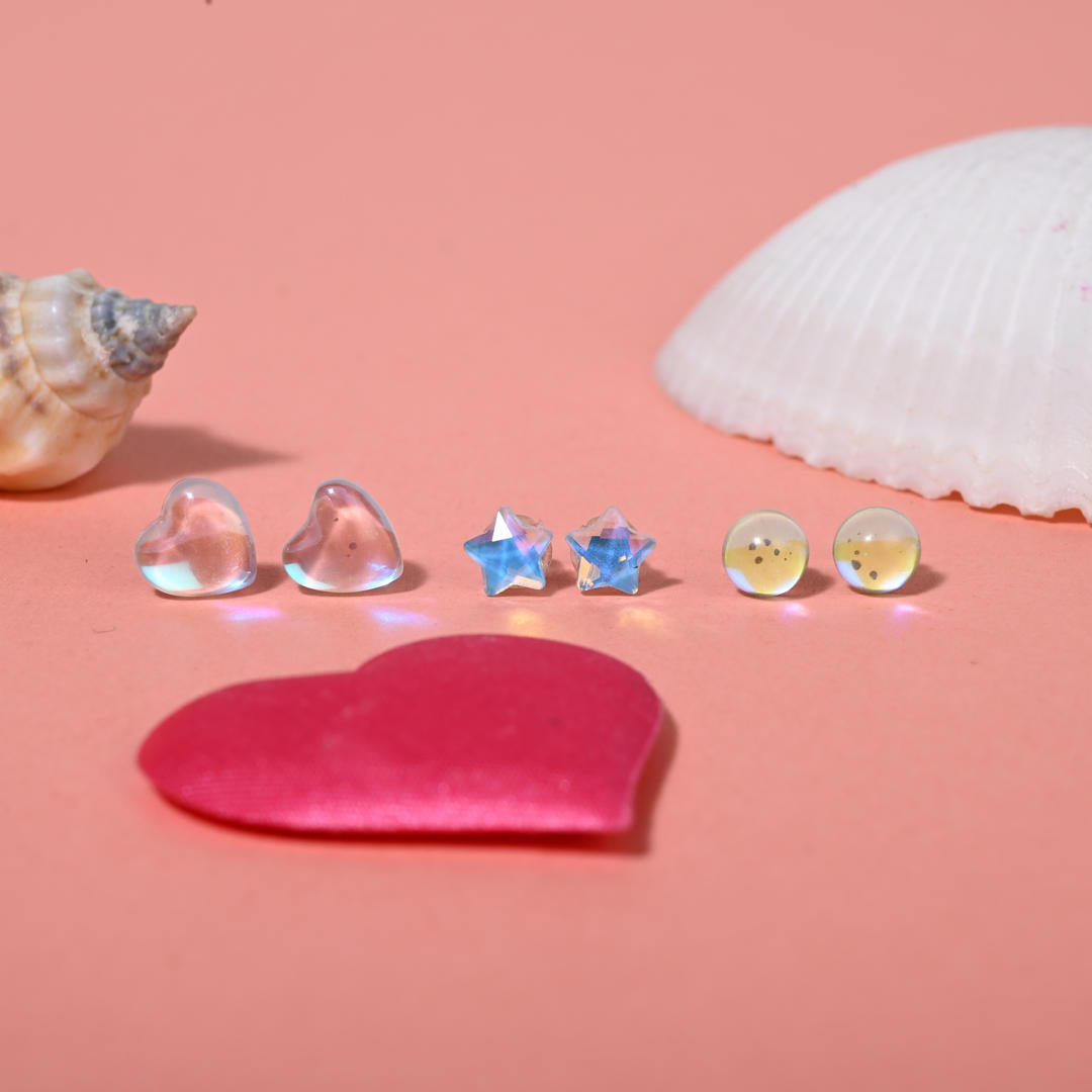 Hearts, Stars & Smiles Trio in 925 Silver - Reenisaa