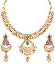 Antique Gold Plated Necklace Set