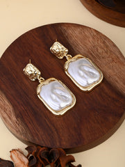 Molten Pearl Drop Earrings