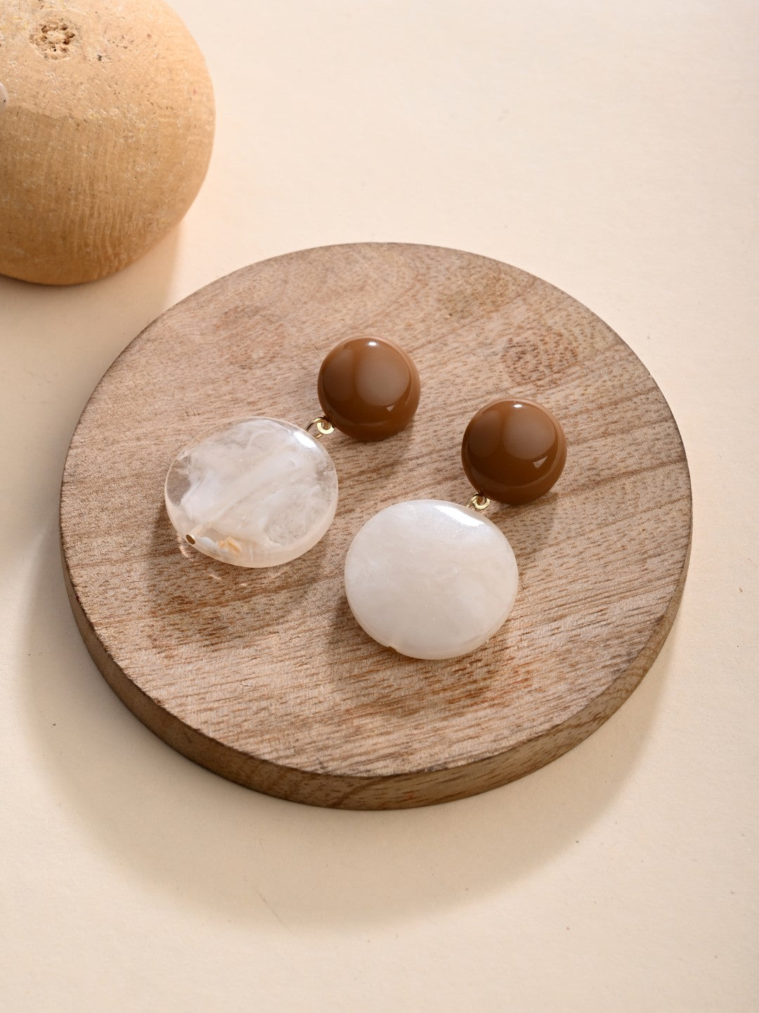 Ivory Gleam Drop Earrings