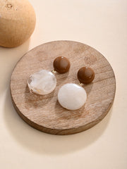 Ivory Gleam Drop Earrings